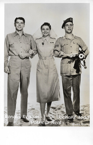 Ronald Reagan, Patricia Neal and Richard Todd in The Hasty Heart (1949)