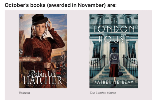 October Giveaway books (covers)