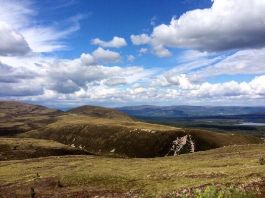 dramatic skies over the Cairngorms