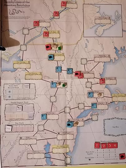 Game map showing progress over the first turn.