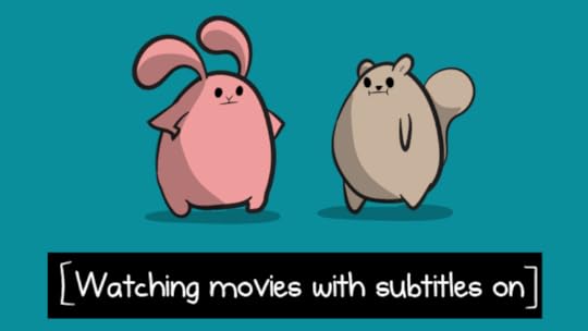 Watching movies with subtitles on