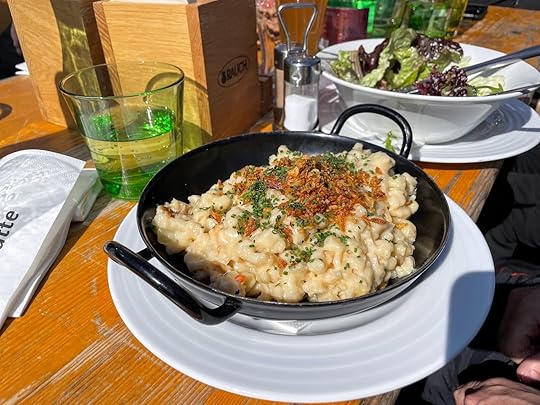 skiing in the alps - better food