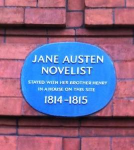 Jane Austen slept here sign!