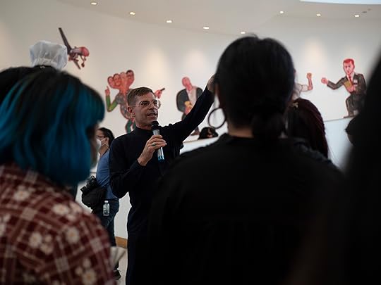 Jan talking to the press.