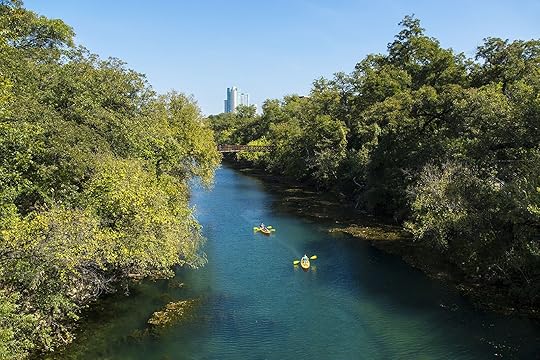 Two kakays on Lady Bird Lake in Austin
