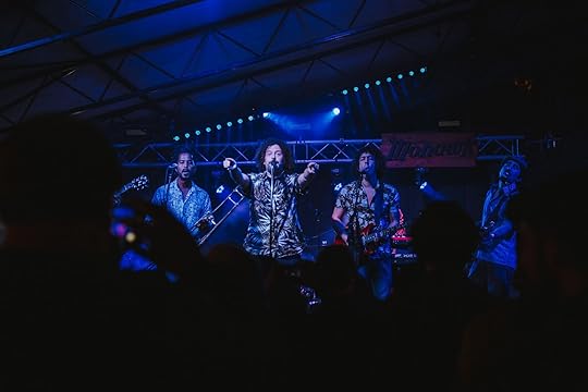 A band performing live at the Mohawk in Austin