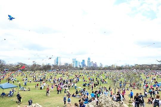 A kite festival happening in Zilker Park, one of the best things to do in Austin