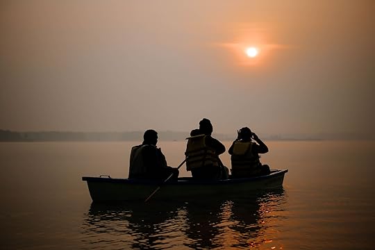 backlit landscape photography - boat