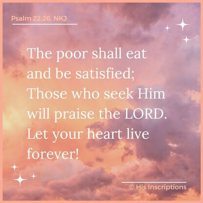 Psalm 22:26 His Inscriptions