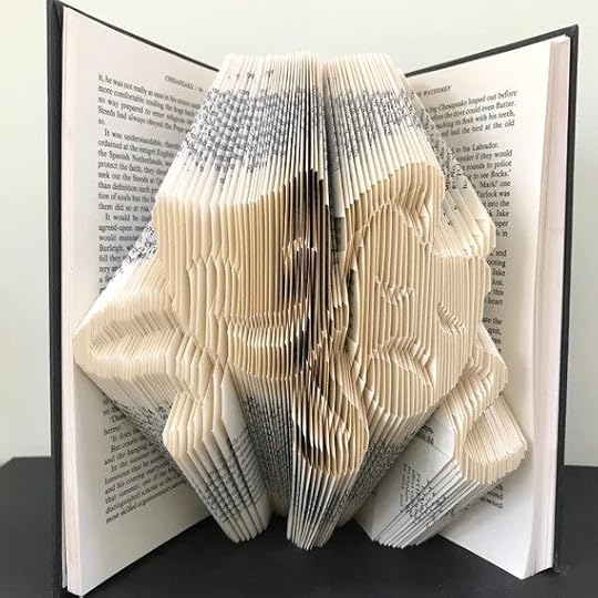 Comedy and Tragedy Theatrical Masks Book Sculpture