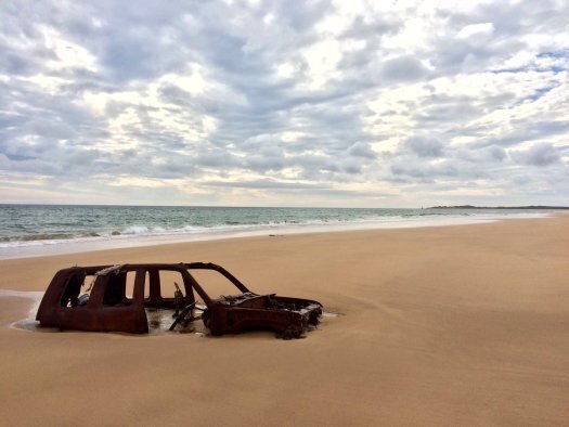 some wrecks that get stuck in the sand are not boats!