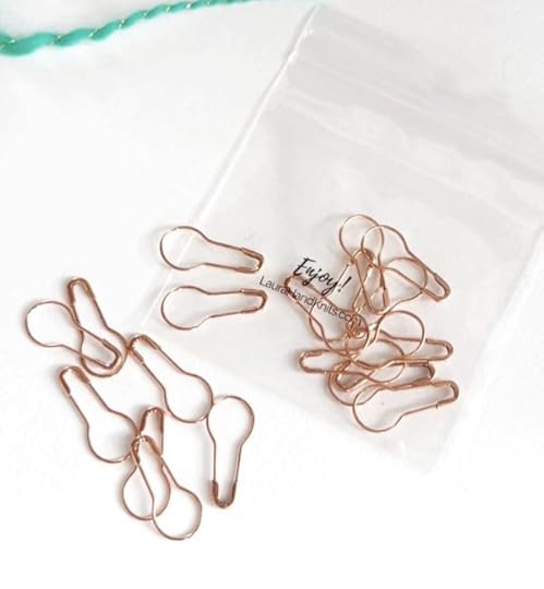 Laura Hand Knits Rose Gold Bulb Markers