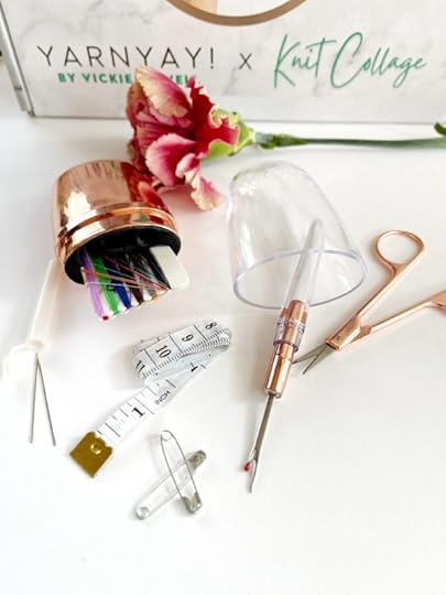 YarnYAY! November Box Rose Gold Sewing Kit 