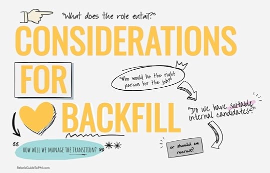 Backfill a role by thinking about what does the role require and what skills are needed