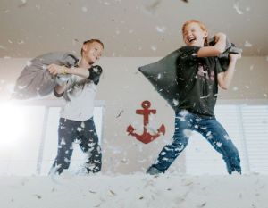 Children and demonstrated unreliability with feather pillows