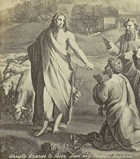 Jesus forgiving Peter 