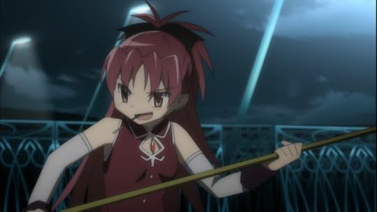 Karakter anime cewek Kyoko Sakura (Madoka Magica)