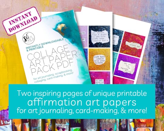 collage artist papers pack affirmations