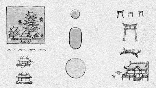 A sample of the brushes in the Ishikawa brush set - Lots of Japanese styled buildings and Torii gates as well as more modern markers.