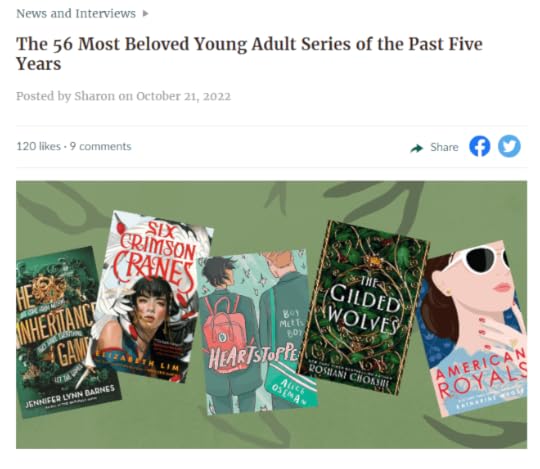 Goodreads Most Beloved YA Series
