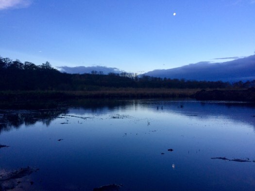 dark blue hues of the loch
