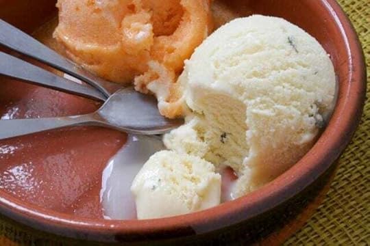 Lemon verbena ice cream