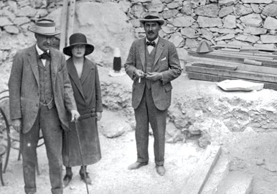Left to right: Lord Carnarvon, Lady Evelyn, and Howard Carter