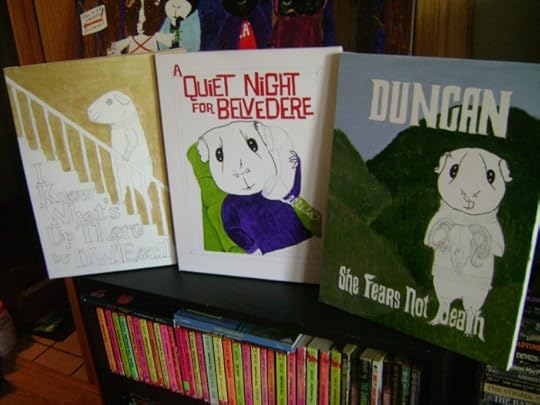 Rachel E Smith artwork guinea pig paintings