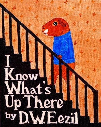 Rachel E Smith guinea pig painting Dweezil 