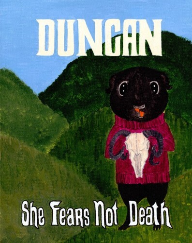 Rachel E Smith guinea pig painting Duncan