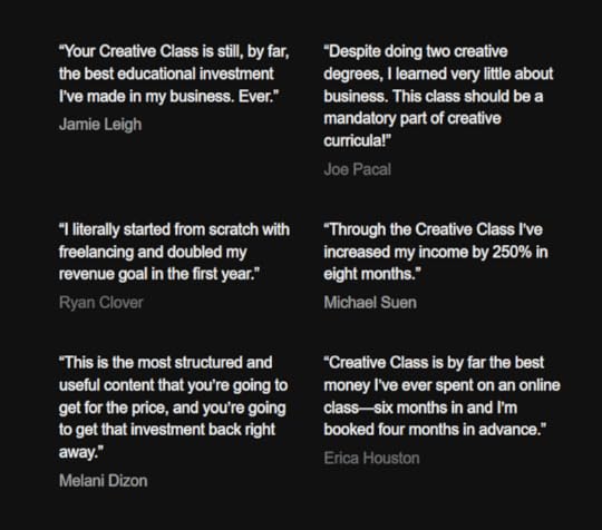 creative class review student results