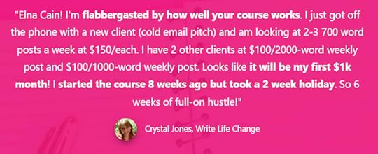 write your way to your first 1k review student testimonials