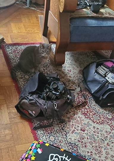 Packing to go, I had a camera bag, a duffel bag, and a hard-sided suitcase. 