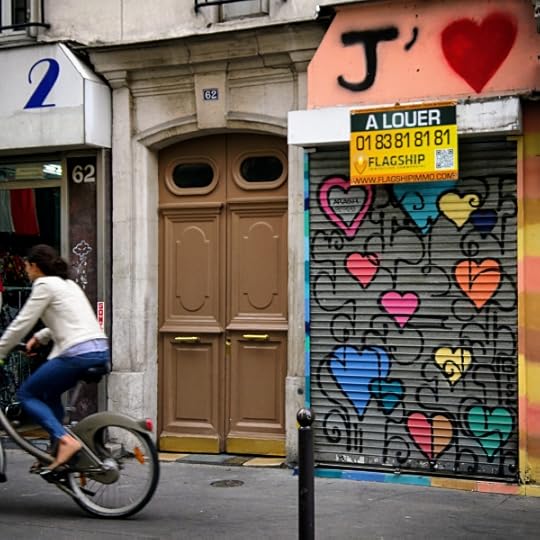 Bicycle paris hearts