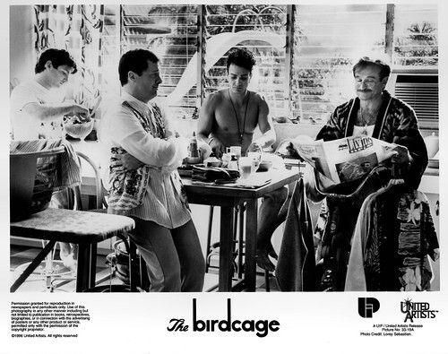 Dan Futterman, Nathan Lane, Hank Azaria and Robin Williams in The Birdcage (1996)