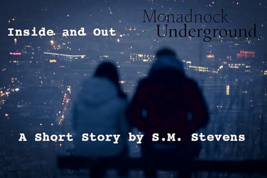 text over dark city skyline, couple overlooking