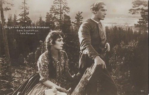 Lars Hanson and Edith Erastoff in Sången om den eldröda blomman (Mauritz Stiller, 1919)