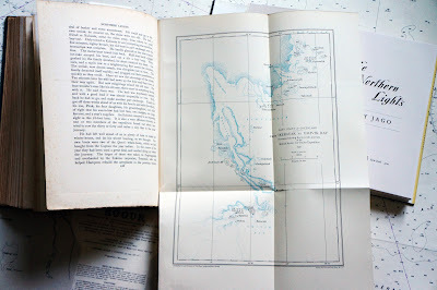 Map of Greenland coast from aerial survey