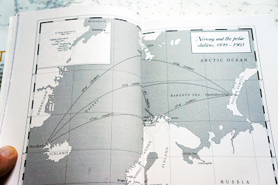 Map of Birkeland's arctic stations