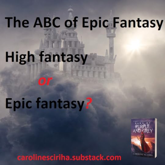 high fantasy and epic fantasy