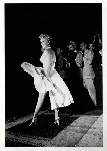 Marilyn Monroe and Tom Ewell at the set of The Seven Year's Itch (1955)