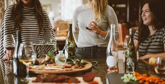 Group of people gathered together during the holidays