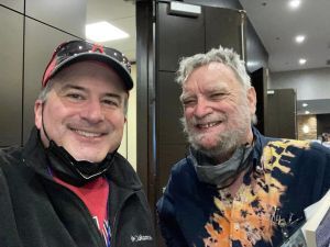 Phil with Michael Swanwick