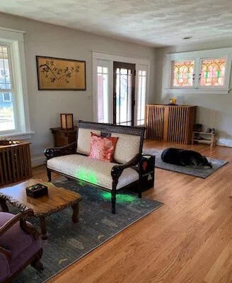 Living Room in 2020 with Durham Dog. Author’s photograph.