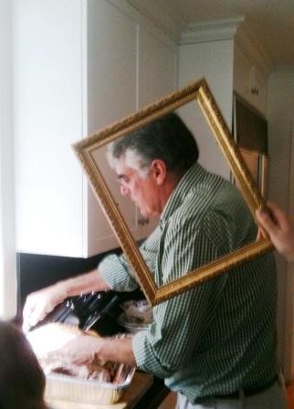 Thanksgiving frolics with a picture frame