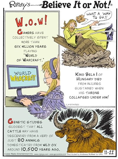 1. W.O.W.! Gamers have collectively spent more than six million years playing 