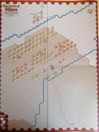 Image of the initial set up of the Najera scenario