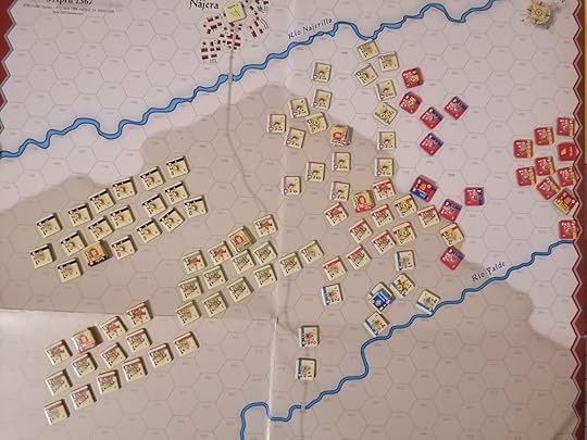 Zoom in on the map section with all the unit counters