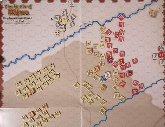 Zoom in on the battle map section with all the counters