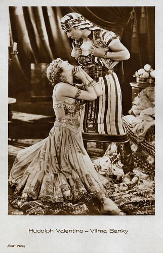 Rudolph Valentino and Vilma Banky in The Son of the Sheik (1926)